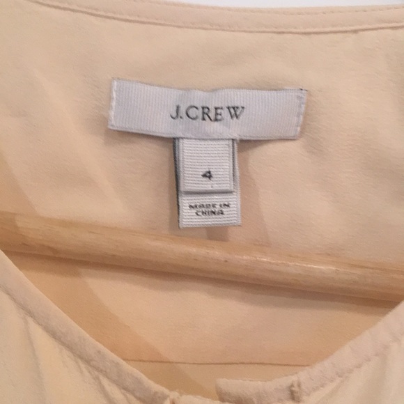 JCrew Silk Ruffle Shell Size 4 - Picture 3 of 7